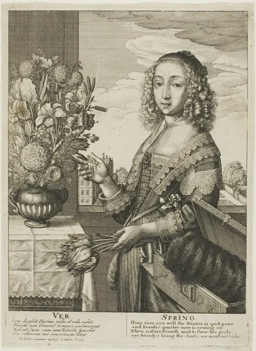 Spring by Wenceslaus Hollar, print, 1641