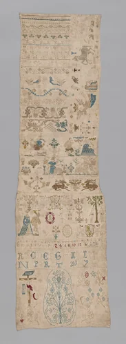 Sampler by Germany, textile, 1719