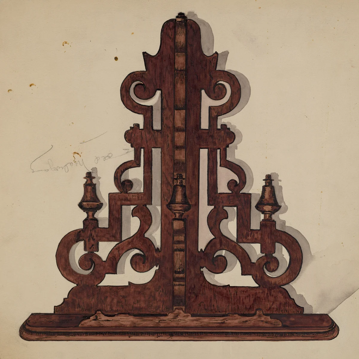 Mahogany Shelf by Marie Lutrell, index of american design, 1940