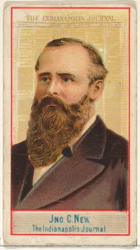 John C. New, The Indianapolis Journal, from the American Editors series (N1) for Allen & Ginter Cigarettes Brands by Allen & Ginter, print, 1887
