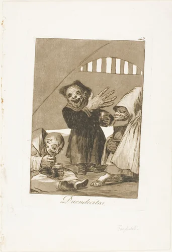Hobgoblins, plate 49 from Los Caprichos by Francisco José de Goya, print, 1797-1799