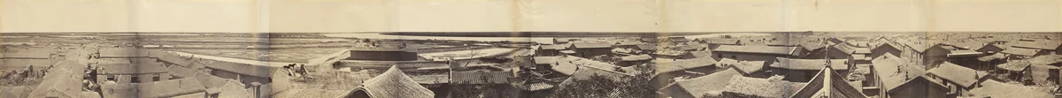 Panorama at Tangkoo by Felice Beato, photograph, 1860