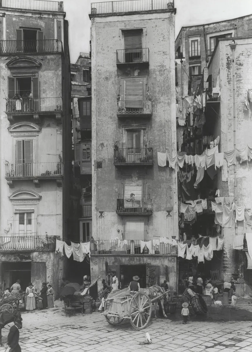 Street in Naples by Unidentified Photographer, photograph, 1850