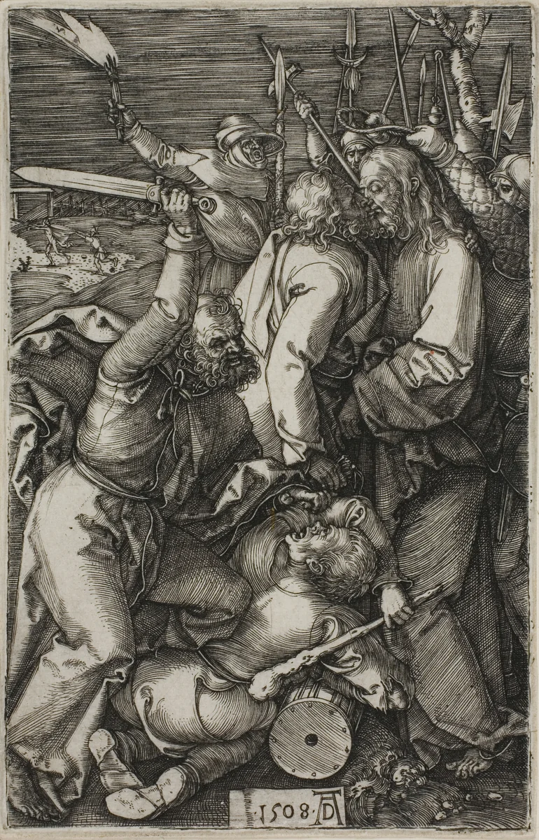 Betrayal of Christ, from The Engraved Passion by Albrecht Dürer, print, 1508