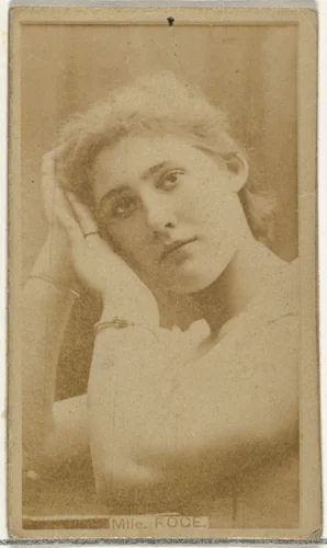 Mlle. Roge, from the Actors and Actresses series (N145-8) issued by Duke Sons & Co. to promote Duke Cigarettes by W. Duke, Sons & Co., photograph, 1890-1895