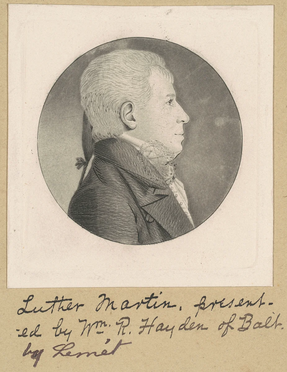 Unidentified Man by Charles B. J. Févret de Saint-Mémin, print, 1795-1805