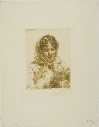 The Letter by Anders Zorn, print, 1913