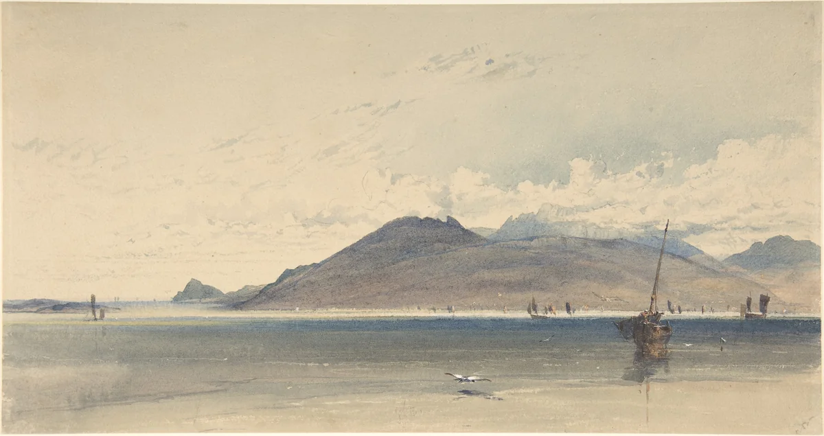 Isle of Arran, early morn by Thomas Miles Richardson, drawing, 1830-1839