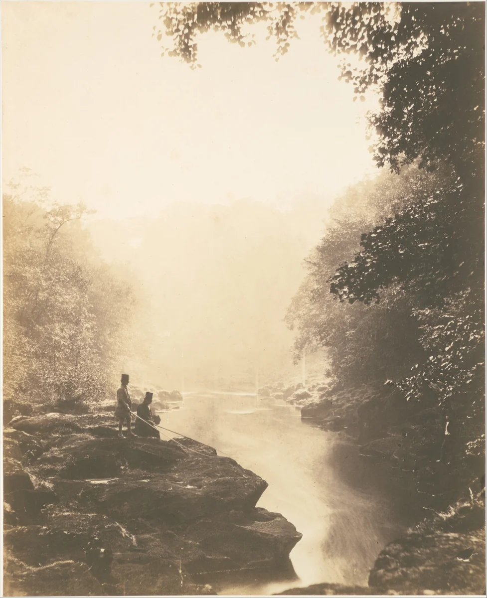 Wharfe and Pool, Below the Strid by Roger Fenton, photograph, 1854