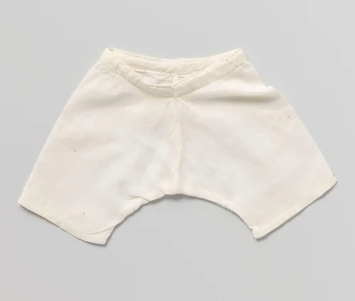 Broek met pijpen en elastiek, glad model by anonymous, other, 1890-1900