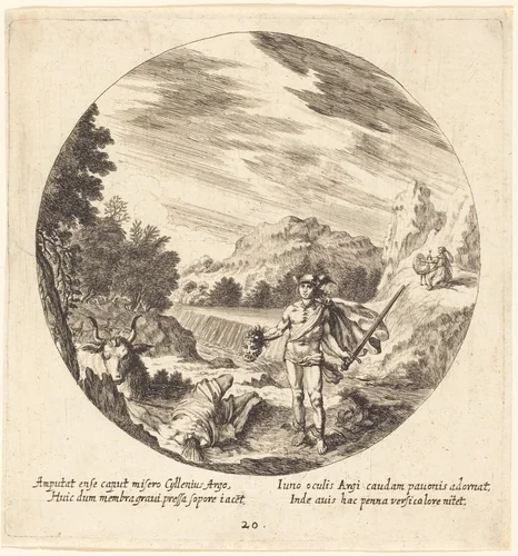 Mercury Killing Argus by Georg Andreas Wolfgang, portfolio, 1631-1716