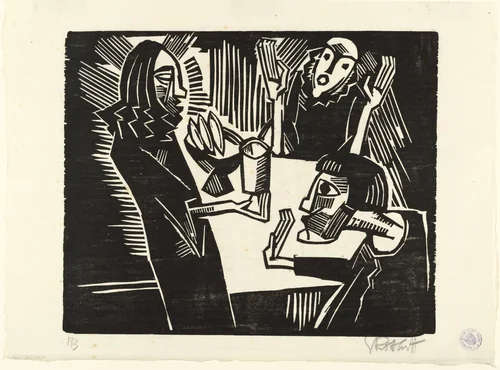 Emmaus by Karl Schmidt-Rottluff, print, 1918
