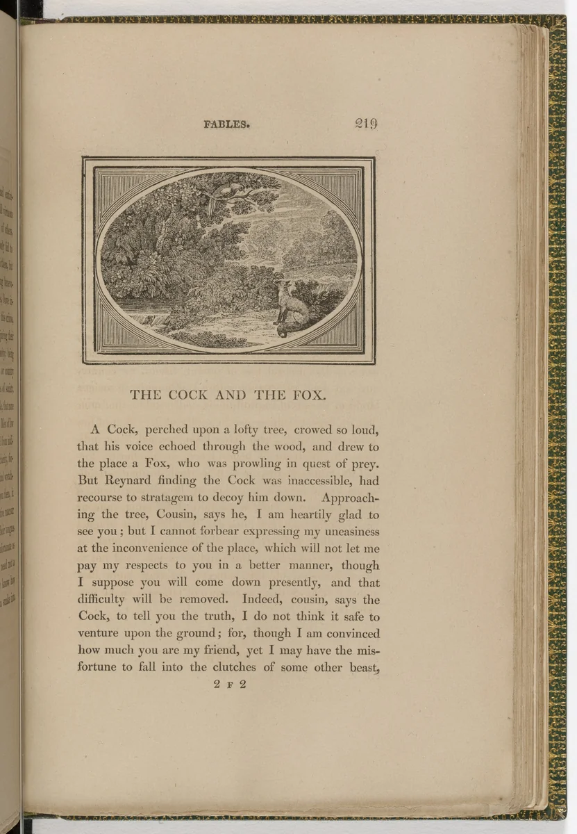 Headpiece (page 219) from The Fables of Aesop by Thomas Bewick, illustrated book, 1818