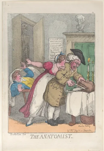 The Anatomist by Thomas Rowlandson, print, 1811