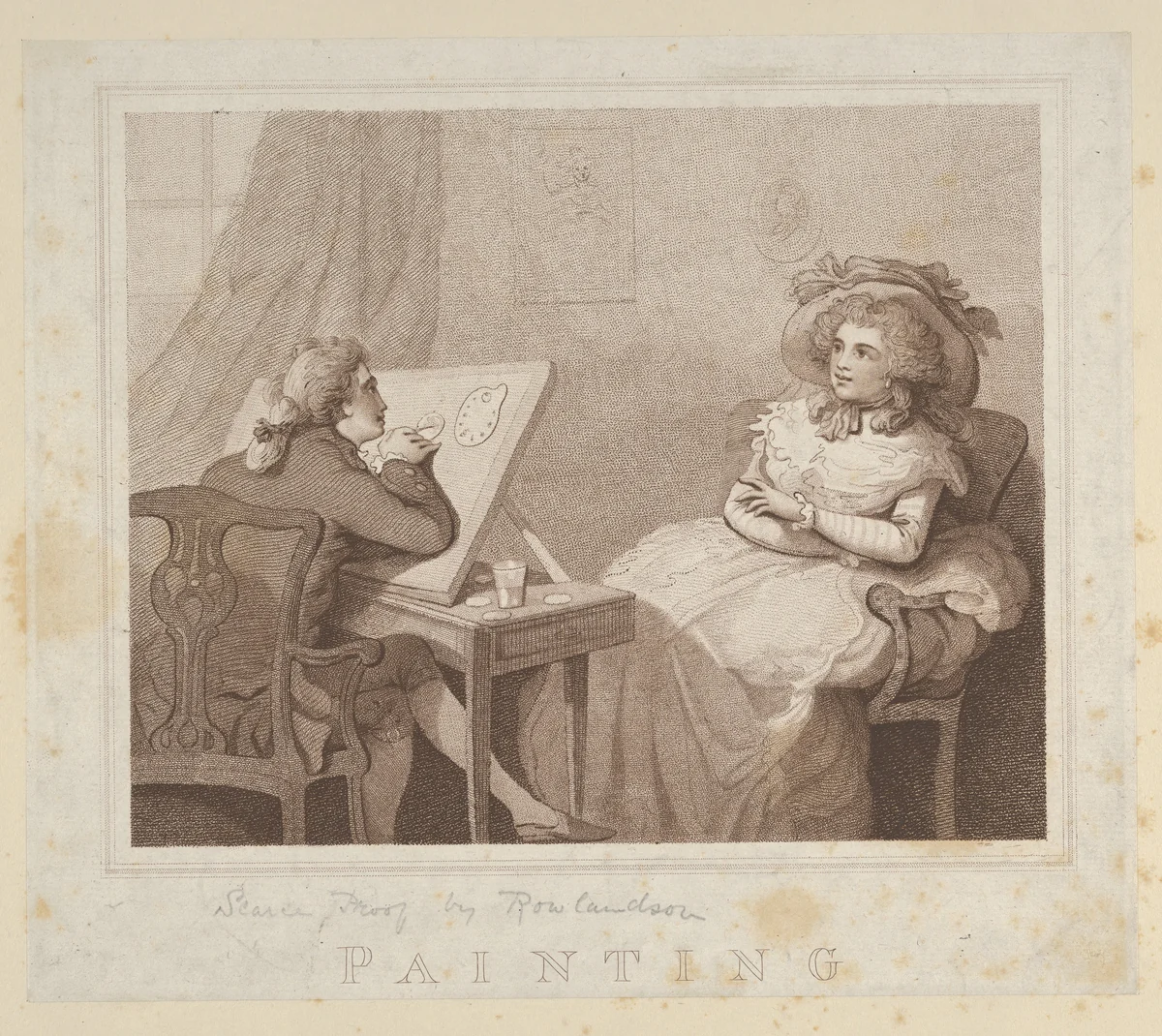 Painting by Thomas Rowlandson, print, 1784