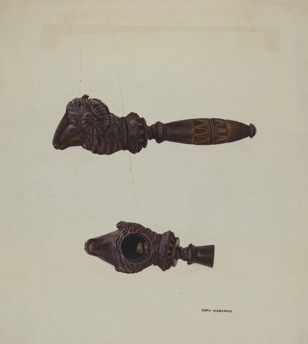 Nutcracker by Chris Makrenos, index of american design, 1940