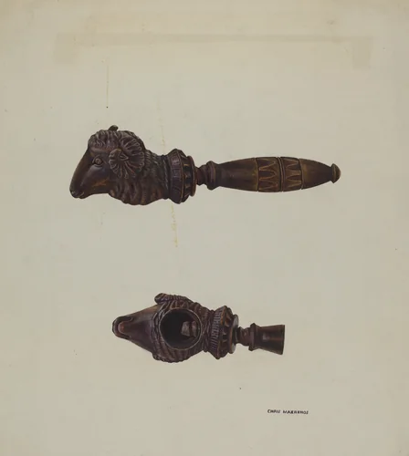 Nutcracker by Chris Makrenos, index of american design, 1940