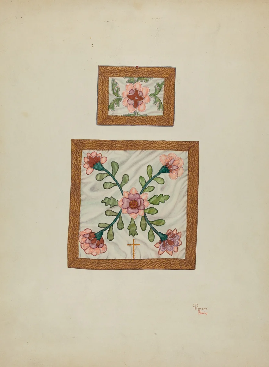 Burse and Chalice Veil by Hal Blakeley; Josephine C. Romano, index of american design, 1940