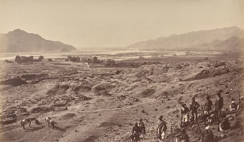 River Gorge Above Lalpura by John Burke, photograph, 1878-1880