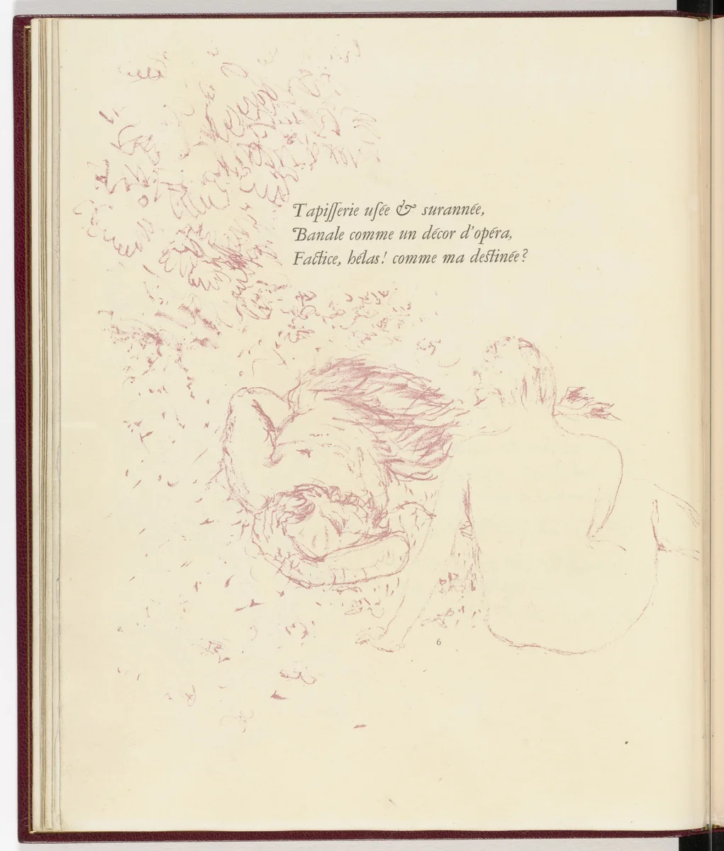 In-text plate (page 6) from Parallèlement (In Parallel) by Pierre Bonnard, illustrated book, 1900