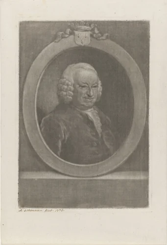 Portret van Johan Hudde Dedel by Aert Schouman, print, 1778