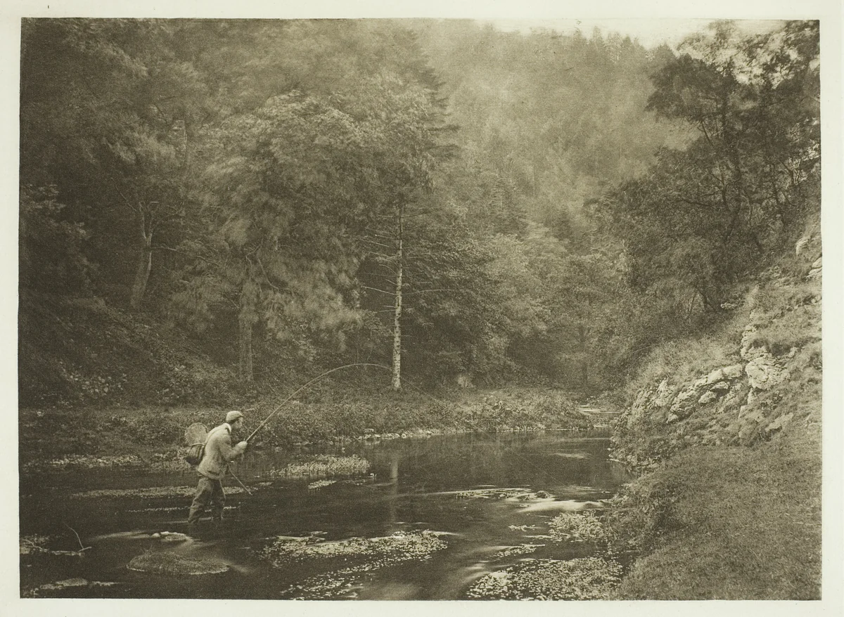 In Dove Dale. "Habet!" by Peter Henry Emerson, print, 1880-1888