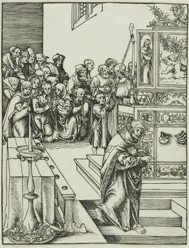 Saint John, from The Martyrdom of the Apostles by Lucas Cranach the Elder, print, 1507-1517