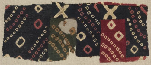 Tie-Dyed Fragment by Unknown, textile, 700-1100
