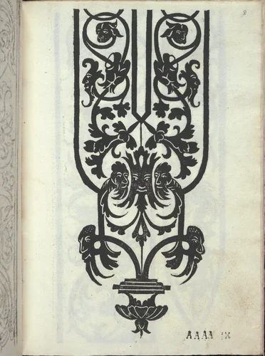 Libro quarto. De rechami per elquale se impara in diuersi modi lordine e il modo de recamare...Opera noua, page 8 (recto) by Alessandro Paganino, book, 1532