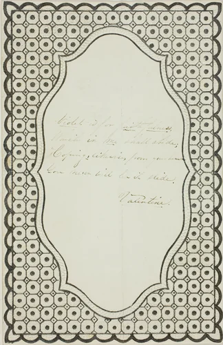 Violet is for Faithfulness (valentine) by Unknown Artist, other, 1801-1900