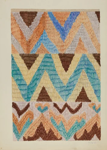 Colcha (Bedspread) by Margery Parish, index of american design, 1937