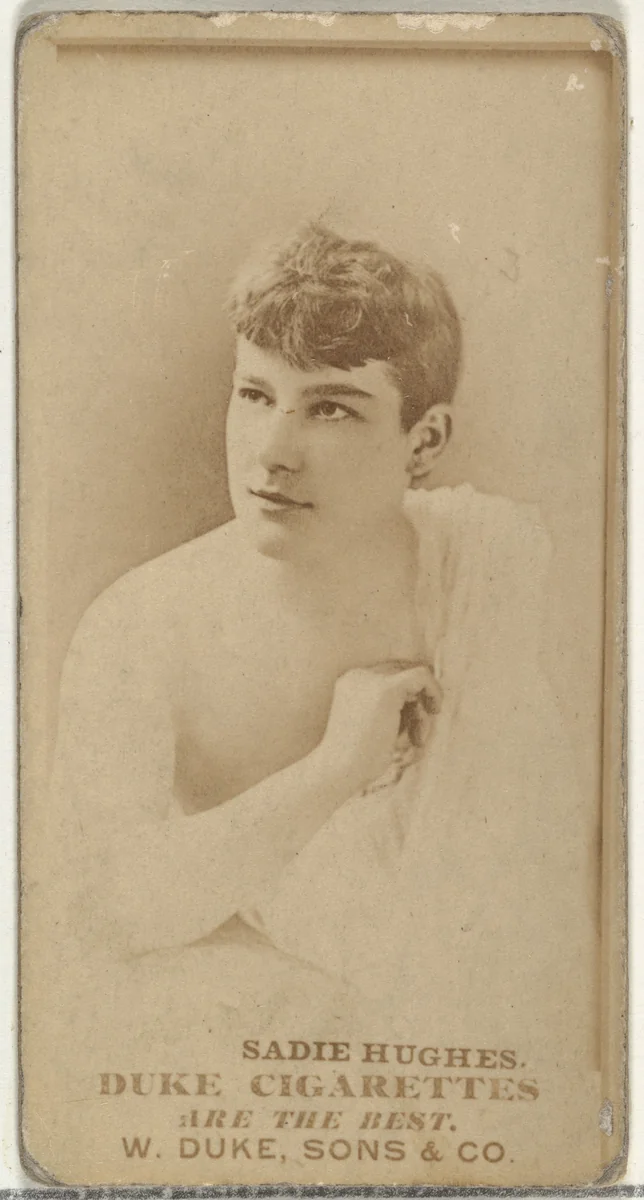 Sadie Hughes, from the Actors and Actresses series (N145-7) issued by Duke Sons & Co. to promote Duke Cigarettes by W. Duke, Sons & Co., photograph, 1880-1889