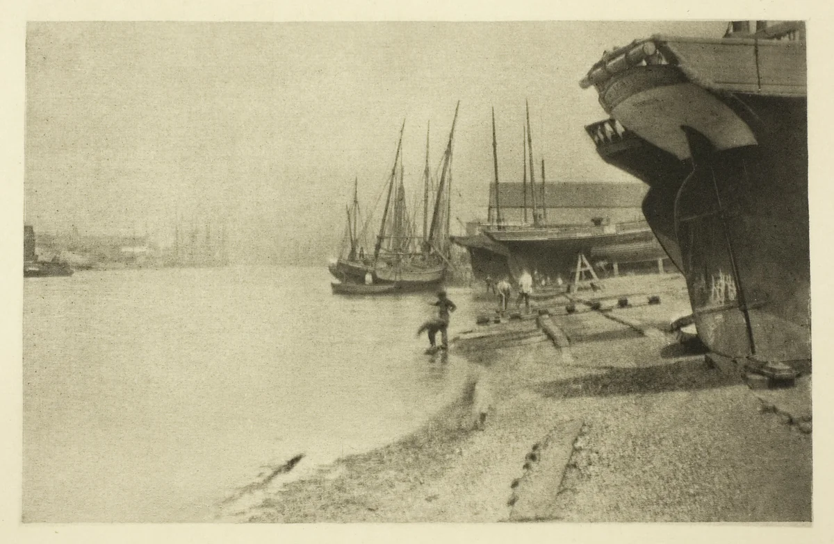 In the Yarmouth River by Peter Henry Emerson, photograph, 1887