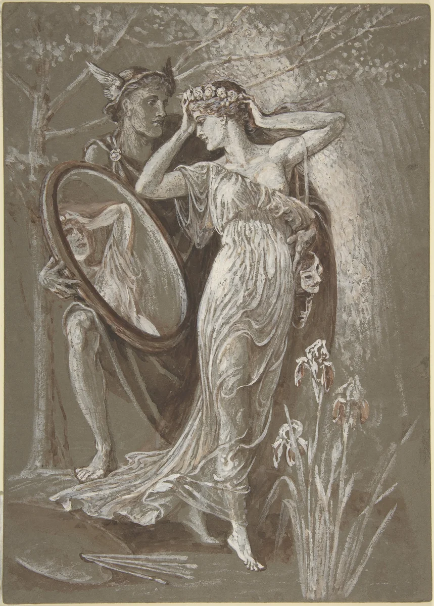 The Mirror of Venus, or L'Art et Vie (Art and Life) by Walter Crane, drawing, 1885-1895