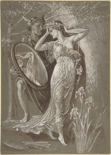 The Mirror of Venus, or L'Art et Vie (Art and Life) by Walter Crane, drawing, 1885-1895