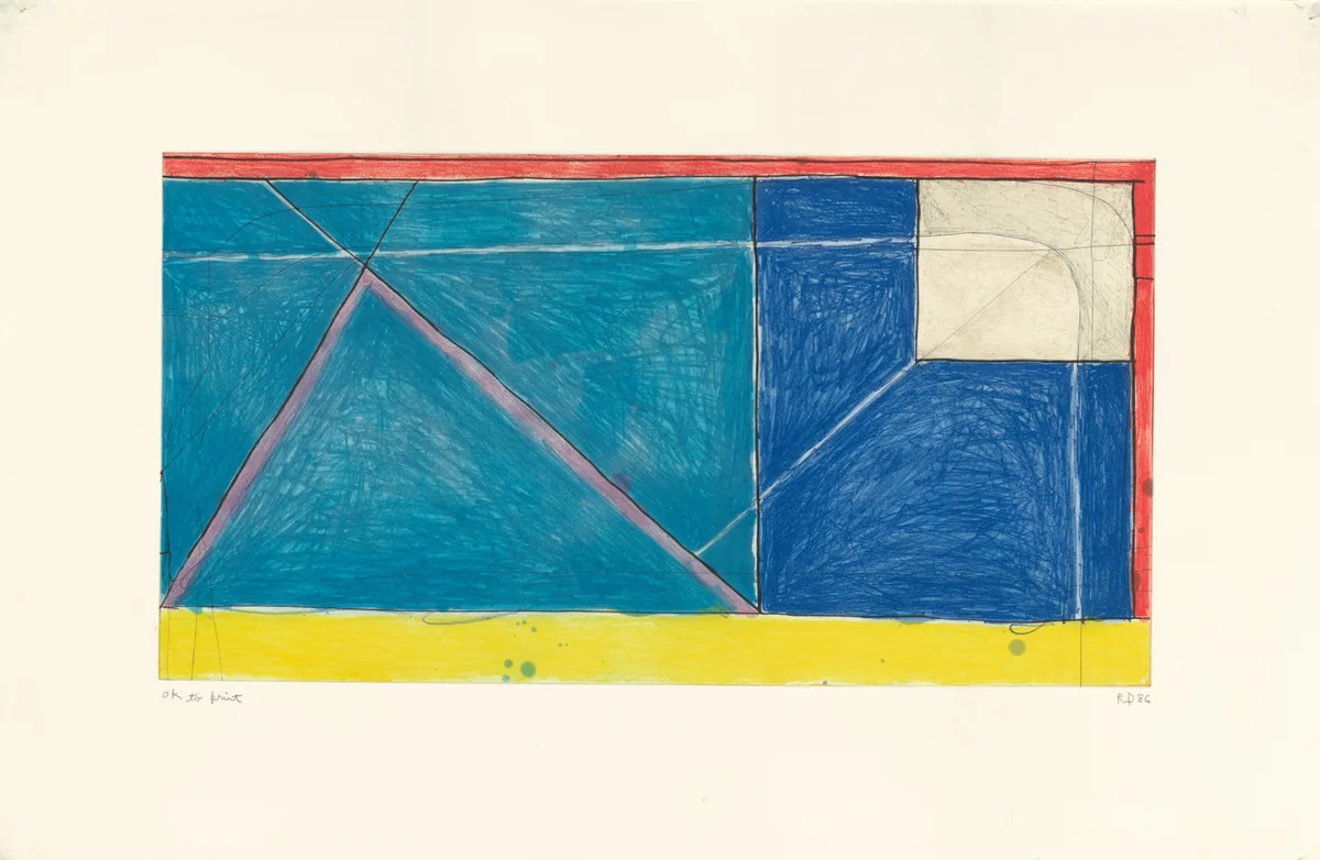 Red-Yellow-Blue by Richard Diebenkorn, print, 1986