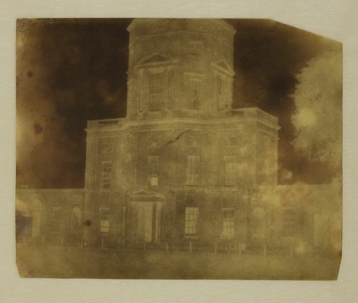 Base of Radcliffe Library, Oxford by William Henry Fox Talbot, photograph, 1842