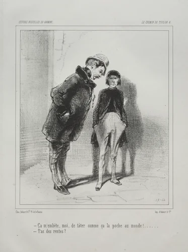 Chemin de Toulon by Paul Gavarni, print, 1824-1866