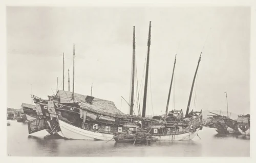 Old Junks by John Thomson, photograph, 1863-1873