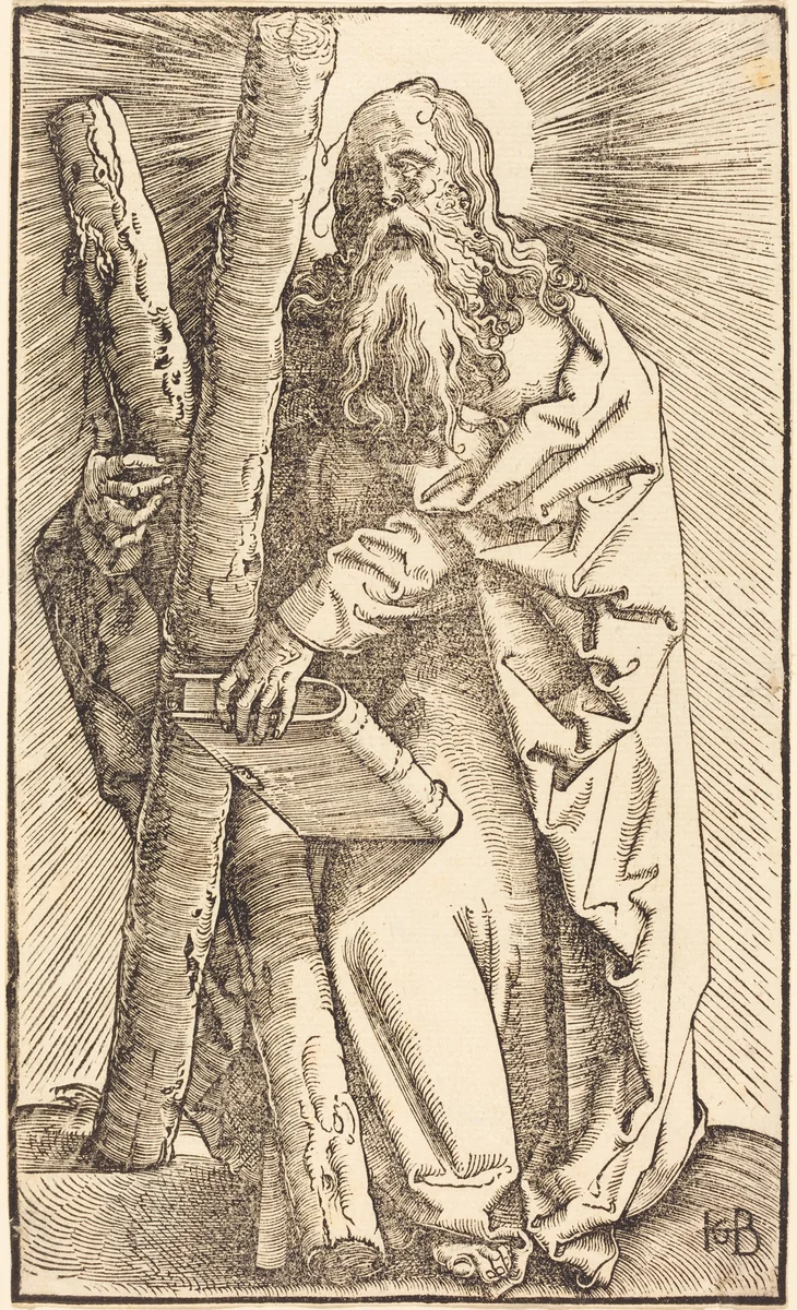Saint Andrew by Hans Baldung Grien, print, 1519