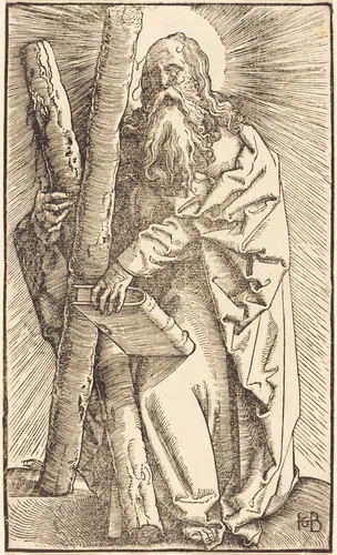 Saint Andrew by Hans Baldung Grien, print, 1519