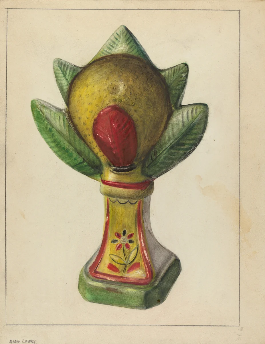 Chalkware by Mina Lowry, index of american design, 1935-1942