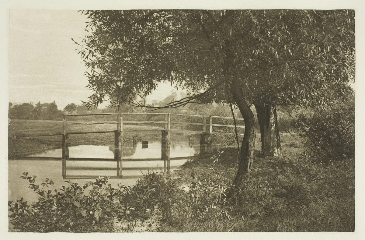 On the "Sow," Near Walton's House at Shallowford by Peter Henry Emerson, print, 1880-1888