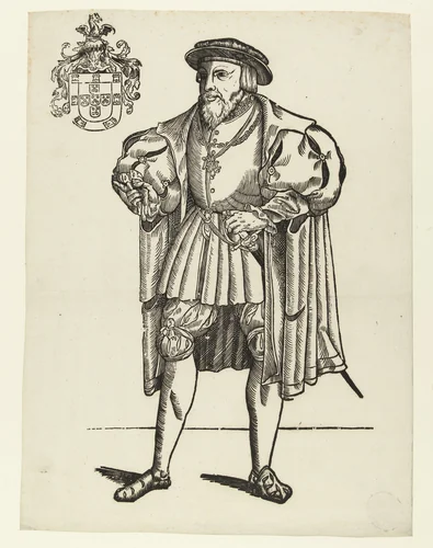 Portret van Johannes III van Portugal by Unknown, print, 1550-1557