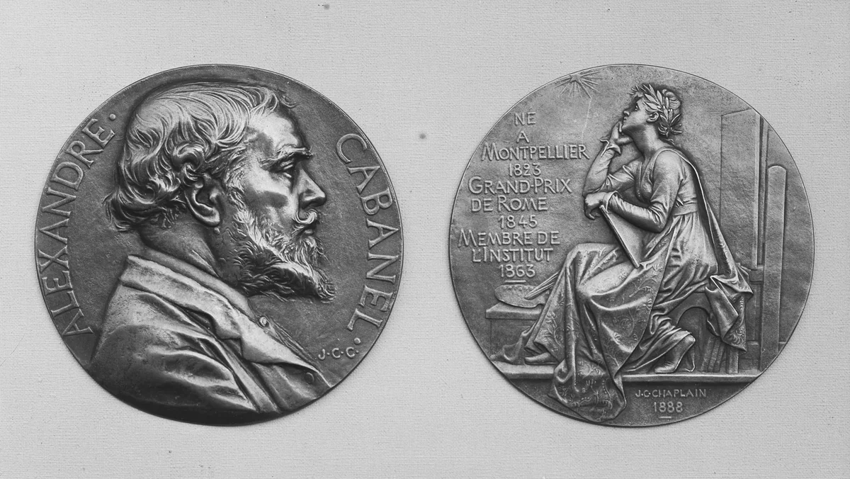 In honor of Alexandre Cabanel, history painter (1888) by Jules-Clément Chaplain, metalwork, 1888