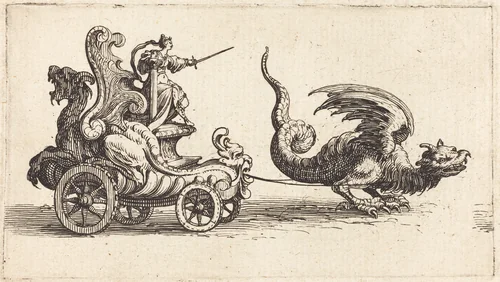 Entry of Monseigneur Henry de Lorraine, Marquis de Moy, under the Name of Pirandre by Jacques Callot, print, 1627