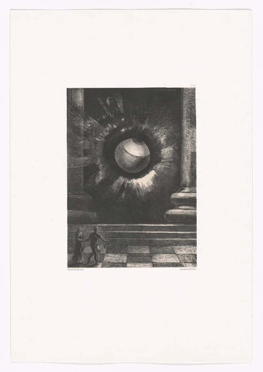 Vision from In the Dream (Dans le rêve) by Odilon Redon, print, 1879
