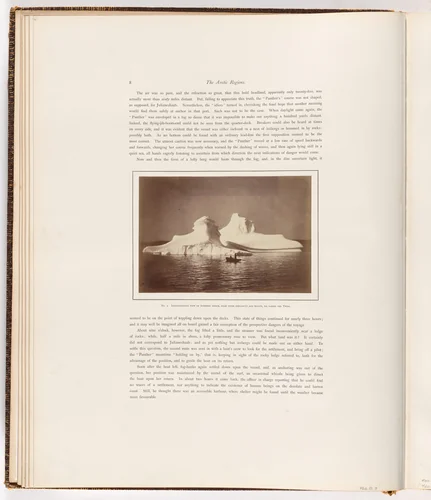 "Instantaneous View of Icebergs Which, From their Similarity and Beauty, We Named the Twins" by George P. Critcherson, John L. Dunmore, William Bradford, photograph, 1869