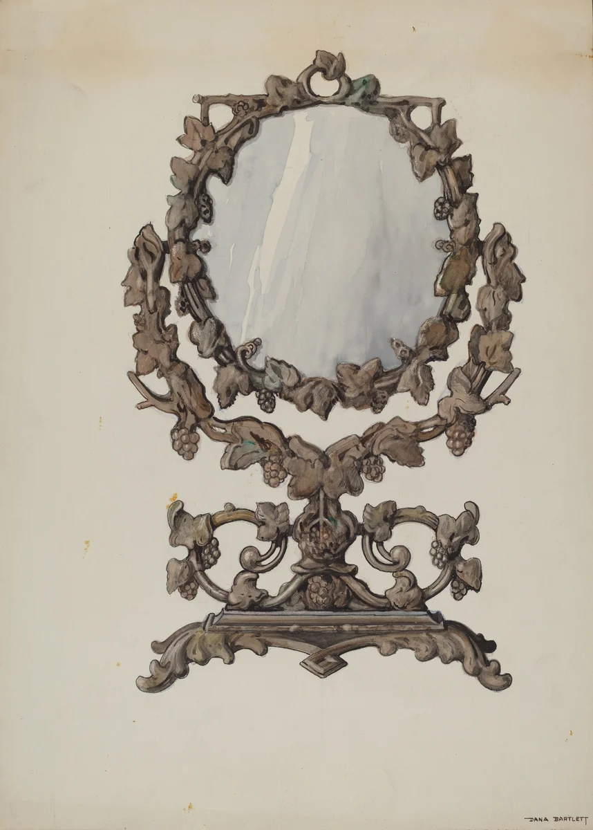 Shaving Mirror by Dana Bartlett, index of american design, 1936