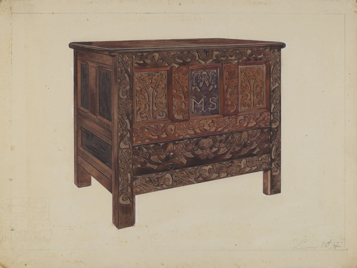 Chest by Leon Witt, index of american design, 1936